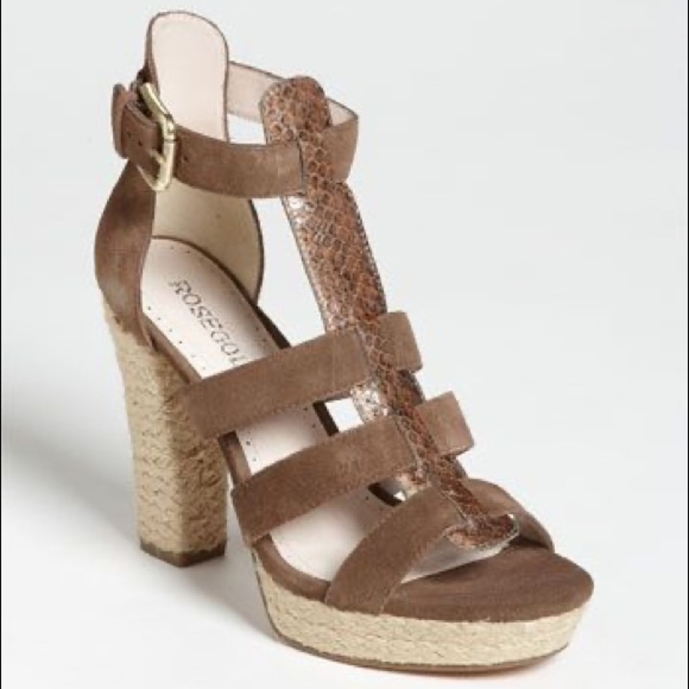 Rosegold Pana strappy sandals